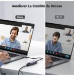 Adaptateur Ugreen Aliminium USB-C vers RJ45 1000Mbps (50737) – Image 3