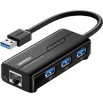 HUB USB 3.0 Ugreen 4 en 1 RJ45 Port (20265)