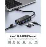 HUB USB 3.0 Ugreen 4 en 1 RJ45 Port (20265) – Image 3