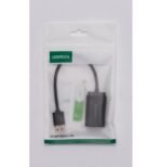 Adaptateur Ugreen USB-A vers 3.5 mm audio Stereo Noir (30724) – Image 3