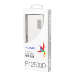 Banque d'alimentation ADATA P12500D - Powerbanck à 12500 mAh - Blanc (AP_12500D)