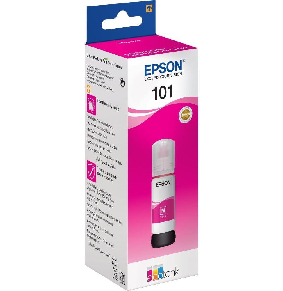 bouteille-d-encre-epson-ecotank-101-magenta-c13t03v34a.jpg Epson 101 Magenta - Bouteille d'encre Epson EcoTank d'origine (C13T03V34A) – Image 1
