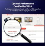 Câble Ugreen DisplayPort 1.4 Mâle vers Mâle 8K - 1 mètre (80390) – Image 2