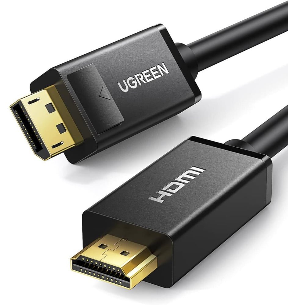 cable-ugreen-displayport-male-vers-hdmi-male-1-5m-10239.jpg Câble Ugreen Displayport Male vers HDMI Male - 1,5 mètre (10239) – Image 1