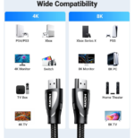 Câble Ugreen HDMI 2.1 Mâle vers Mâle - 1.5 mètre (80402) – Image 2