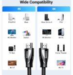 Câble Ugreen HDMI 2.1 Mâle vers Mâle - 5 mètres (80405) – Image 4