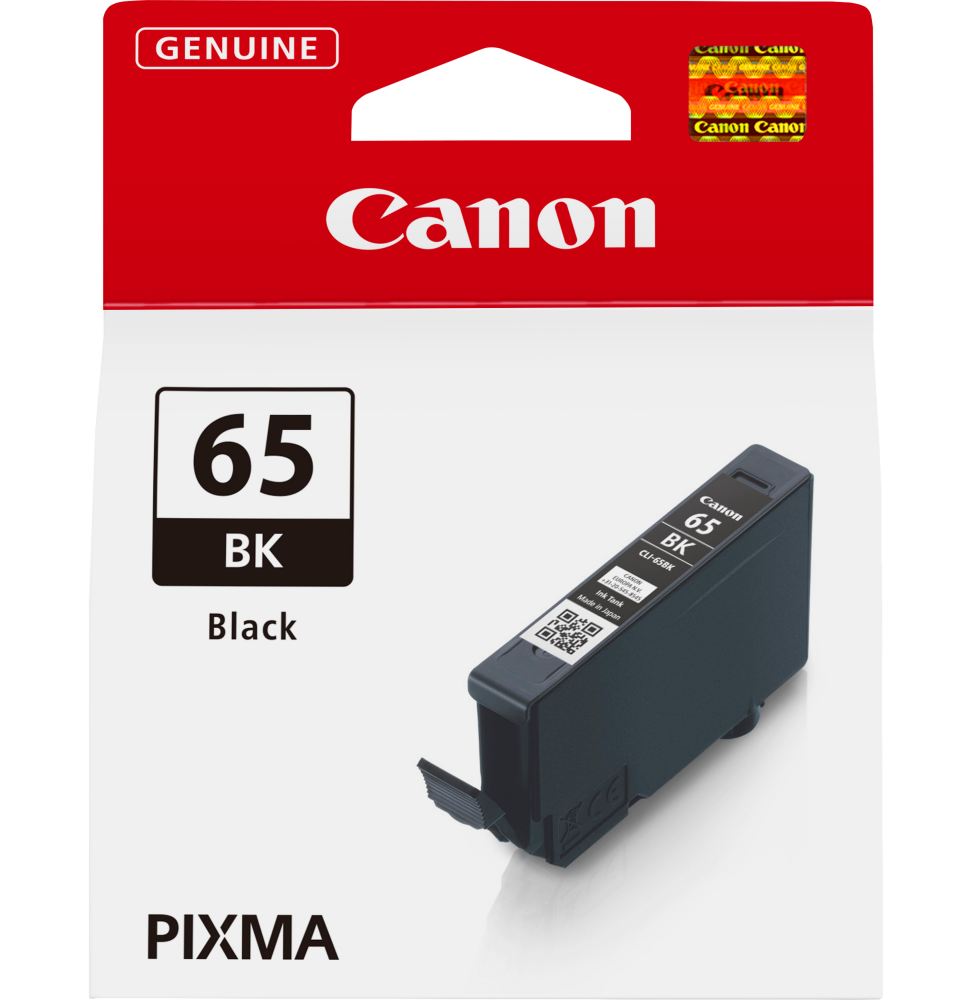 canon-cli-65bk-noir-cartouche-dencre-canon-dorigine-4215c001aa.png Canon CLI-65BK Noir - Cartouche d'encre Canon d'origine (4215C001AA) – Image 1