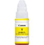 Canon GI-490 Y Jaune - Bouteille d'encre Canon d'origine (0666C001AC) – Image 2