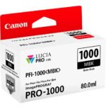 Canon PFI-1000MBK Noire mate - Cartouche d'encre Canon d'origine (0545C001AA) – Image 2