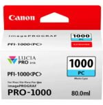 Canon PFI-1000PC Cyan photo - Cartouche d'encre Canon d'origine (0550C001AA)