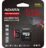 Carte mémoire ADATA 512 Go microSDXC/SDHC UHS-I haute endurance (AUSDX512GUI3V30SHA2-) – Image 8
