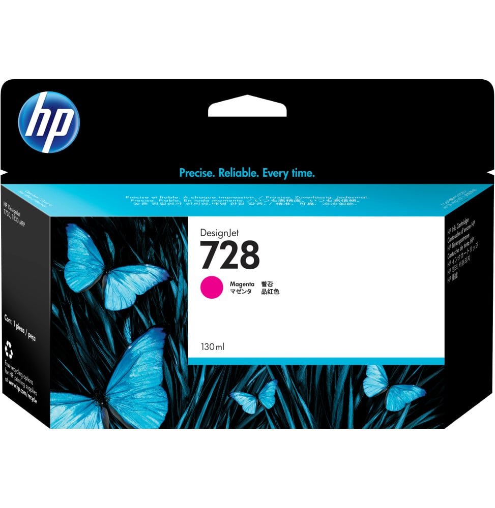 cartouche-d-encre-hp-728-designjet-ink-cartridge-magenta-130ml-f9j66a.jpg HP 728 Magenta - Cartouche d'encre HP d'origine (F9J66A) – Image 1