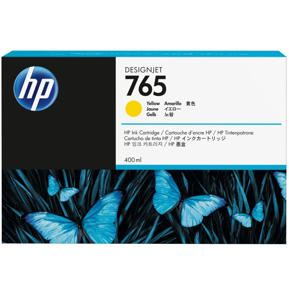 cartouche-d-encre-hp-765-jaune-400ml-f9j50a.jpg HP 765 Jaune - Cartouche d'encre HP d'origine (F9J50A) – Image 1