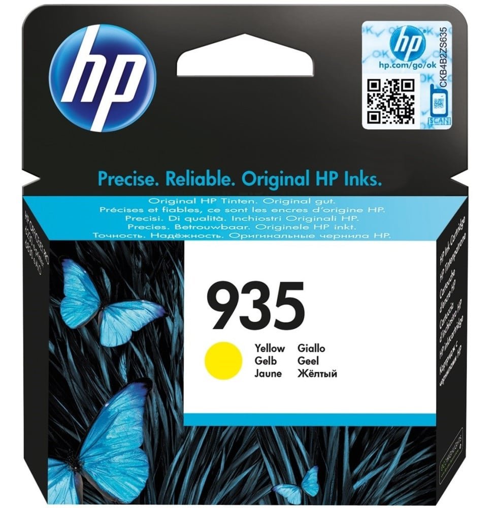cartouche-d-encre-hp-935-jaune-c2p22ae.jpg HP 935 Jaune - Cartouche d'encre HP d'origine (C2P22AE) – Image 1