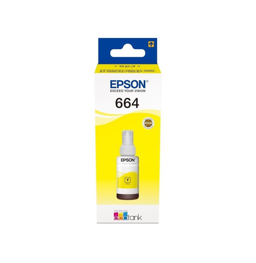 cartouche-d-encre-jaune-epson-c13t66444a.jpg Epson 664 Y (T6644) Jaune - Bouteille d'encre Epson d'origine (C13T66444A) – Image 1