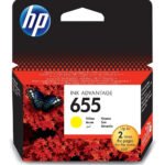 HP 655 Jaune - Cartouche d'encre HP d'origine (CZ112AE)