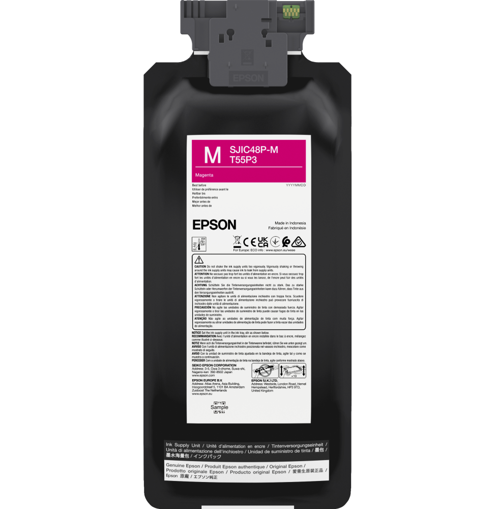 cartouche-d-encre-magenta-epson-colorworks-c8000-c13t55p340.png Cartouche d'encre Magenta Epson ColorWorks C8000 (C13T55P340) – Image 1