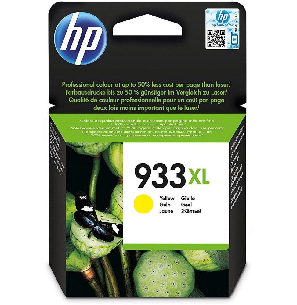 cartouche-d-encre-officejet-jaune-hp-933xl-cn056ae.jpg HP 933XL Jaune - Cartouche d'encre grande capacité HP d'origine (CN056AE) – Image 1