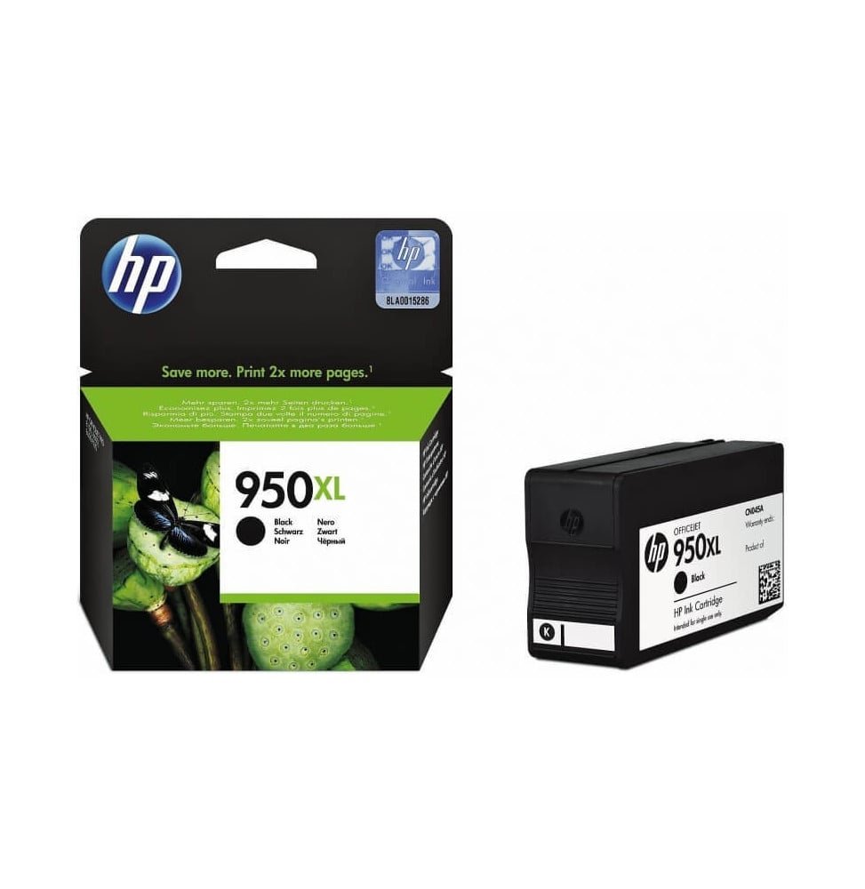 cartouche-d-encre-officejet-noire-hp-950xl-cn045ae.jpg HP 950XL Noir - Cartouche d'encre grande capacité HP d'origine (CN045AE) – Image 1