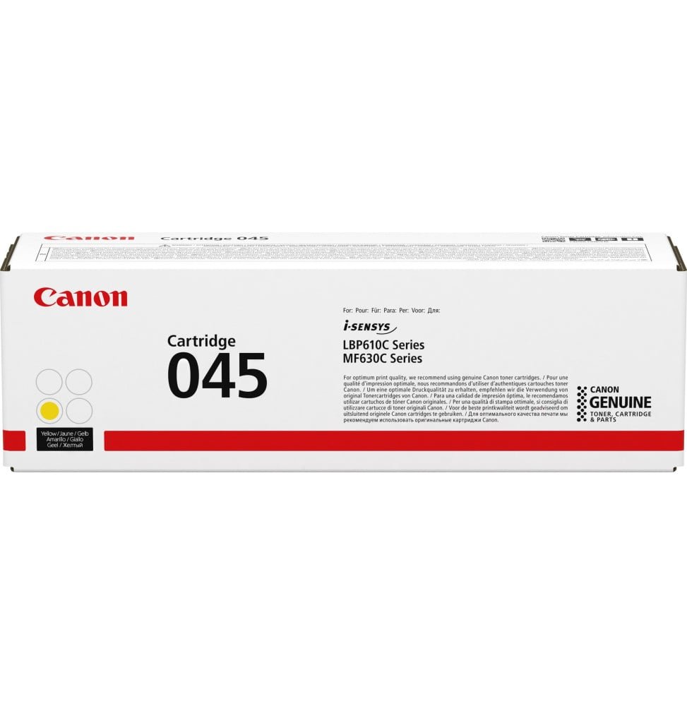cartouche-de-toner-canon-cartridge-045-jaune-1300-pages-1239c002aa.jpg Canon 045 Jaune - Toner Canon d'origine (1239C002AA) – Image 1