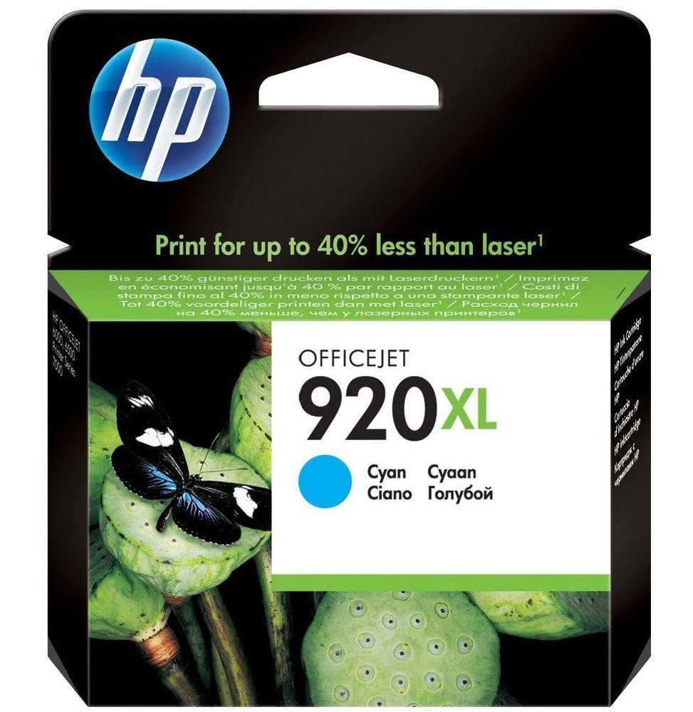 cartouche-dencre-cyan-hp-officejet-920xl-cd972ae.jpg HP 920XL Cyan - Cartouche d'encre grande capacité HP d'origine (CD972AE) – Image 1