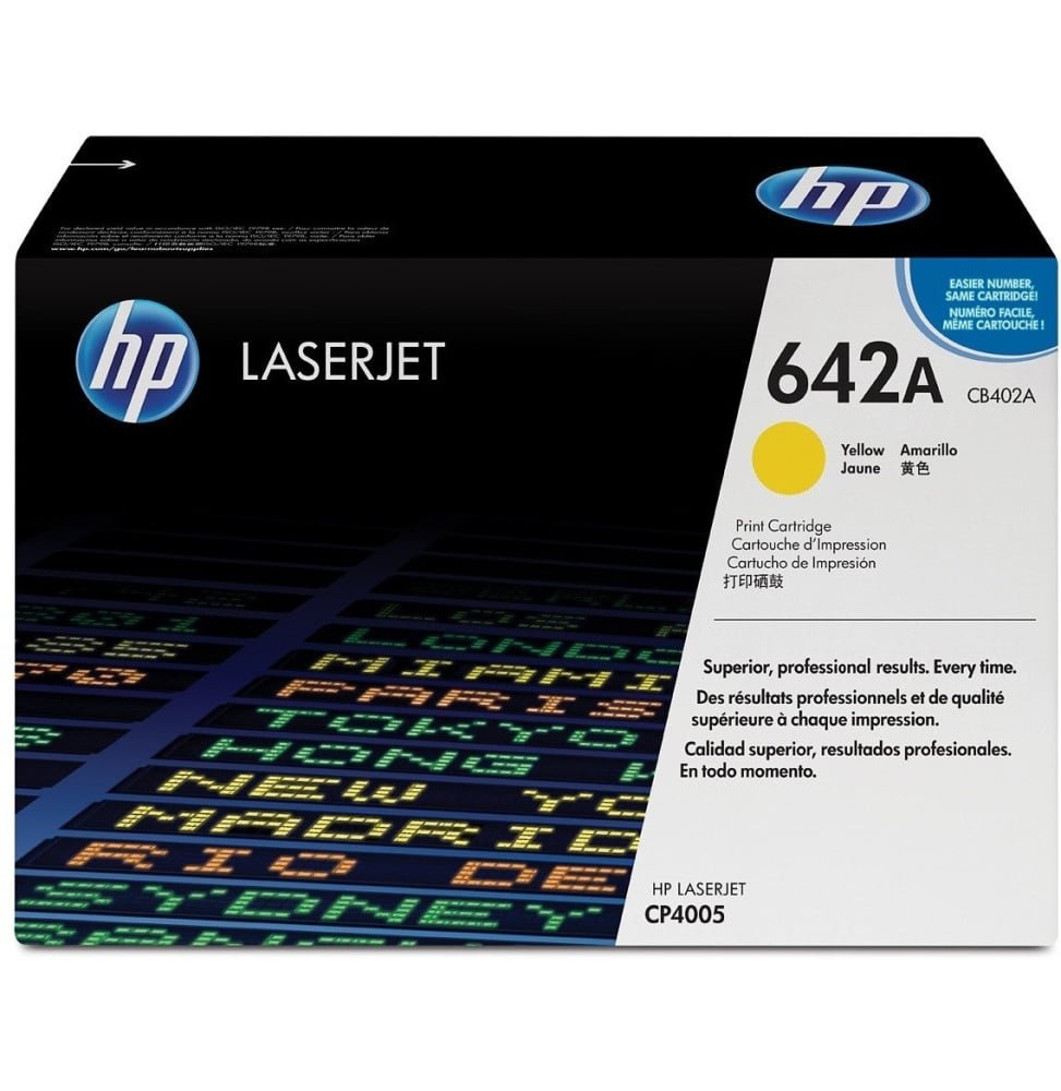 cartouche-dimpression-jaune-hp-color-laserjet-cb402a-cb402a.jpg HP 642A Jaune (CB402A) - Toner HP LaserJet d'origine – Image 1