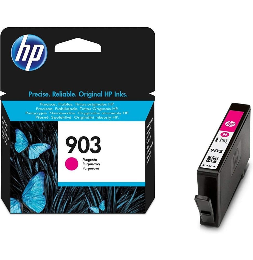 cartouches-d-encre-hp-903-magenta-t6l91ae.jpg HP 903 Magenta - Cartouche d'encre HP d'origine (T6L91AE) – Image 1