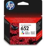 HP 652 trois couleurs - Cartouche d'encre HP d'origine (F6V24AE)