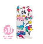 Casque CELLY pour enfants avec stickers - Rose - Jack 3,5 mm (KIDSBEATPK) – Image 5