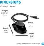 Clavier et souris filaires HP 200 AZERTY (9DF28AA) – Image 6