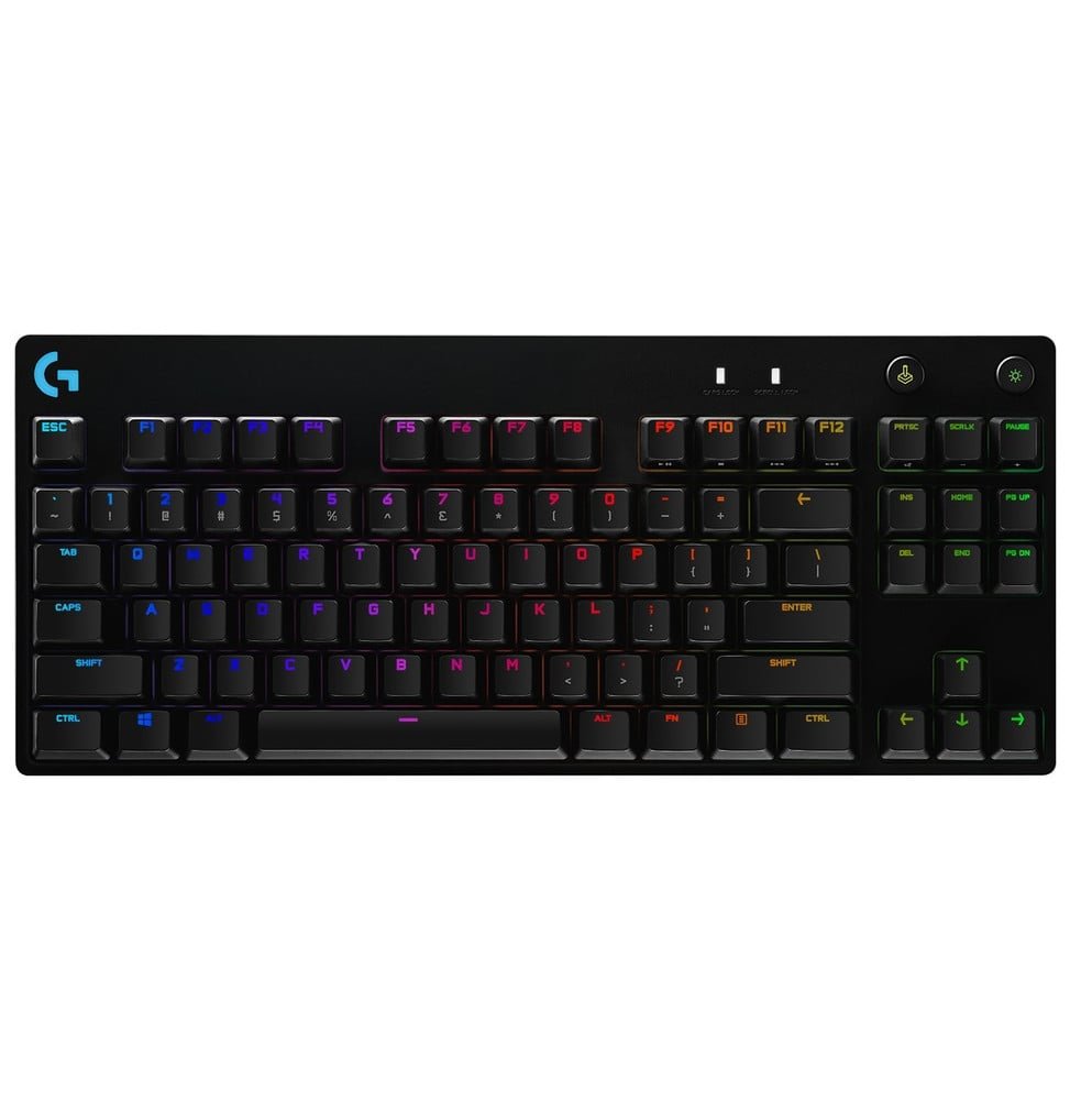 clavier-gaming-retroeclaire-mecanique-logitech-g-pro-noir-francais-azerty-920-009390.jpg Clavier gaming rétroéclairé mécanique Logitech G PRO - Noir Français Azerty (920-009390) – Image 1