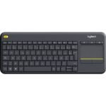 Clavier sans fil avec pavé tactile intégré Logitech K400 Plus (AZERTY, Français)