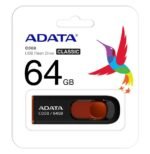 Clé USB 2.0 ADATA 64Go plastic Noir (AC008-64G)