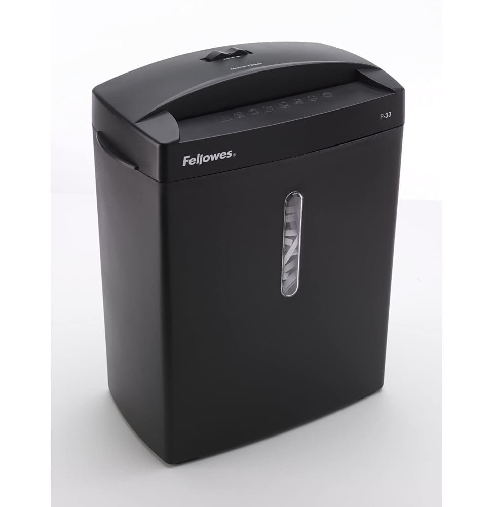 dechiqueteuse-fellowes-powershred-p-33s-a-coupe-droite-3231101.jpg Destructeur Fellowes Powershred® P-33S — Sécurité P-2 · 15 L · 8 feuilles/passage – Image 1