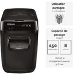 Destructeur Fellowes AutoMax™ 150C — Sécurité P-4 · 32 L · chargeur auto 150 feuilles – Image 5
