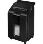 Destructeur Fellowes AutoMax™ 100M — Sécurité P-4 · 23 L · chargeur auto 100 feuilles