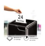 Fellowes Powershred® 225i - Destructeur à Coupe-droite - Bac 60L - 24 feuilles (4623001) – Image 4