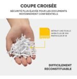 Destructeur Fellowes Powershred® 99Ci — Sécurité P-4 · 34 L · 18 feuilles/passage – Image 6