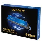 Disque Dur interne SSD ADATA LEGEND 710 M.2 2280 PCIe Gen3 x4 NVMe 512Go, 1To