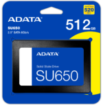 Disque Dur interne SSD ADATA SU650 SATA 2.5" 512 Go (ASU650SS-512GT-R)