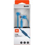 Écouteurs JBL Tune 110 Intra-auriculaire Bleu (JBLT110BLU) – Image 3