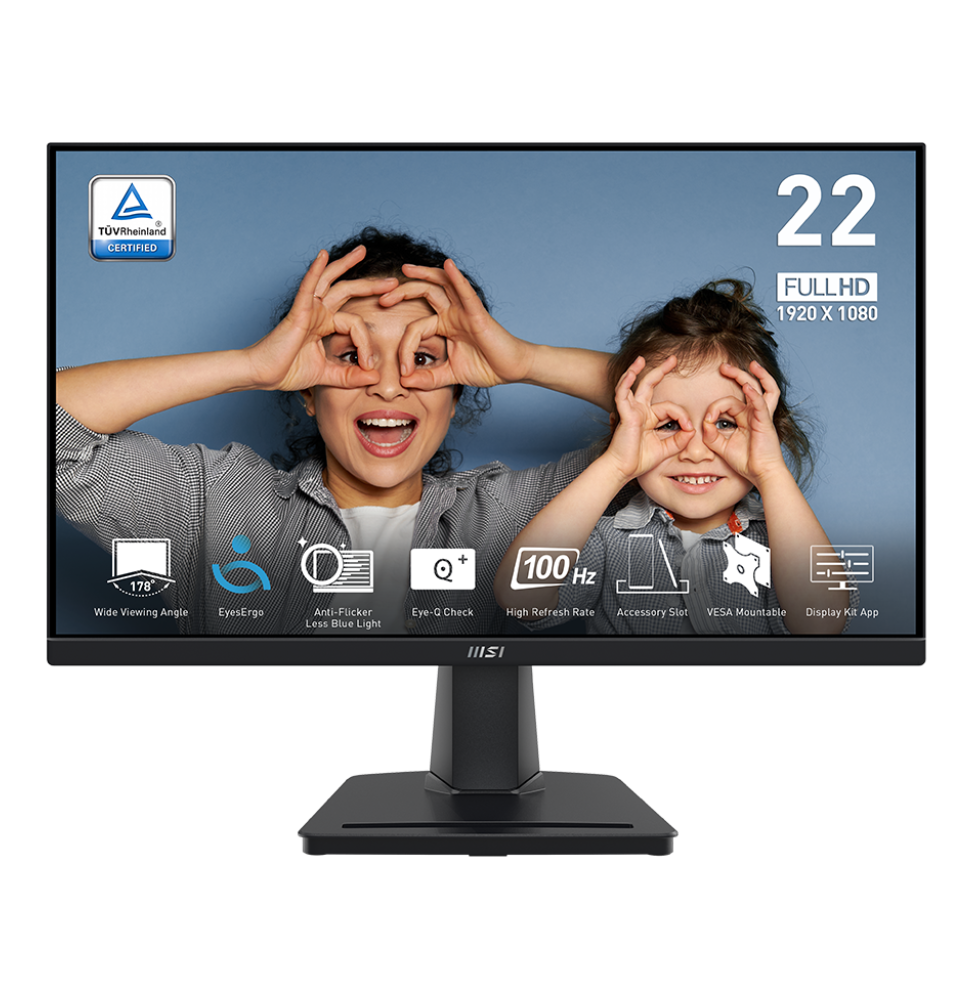 ecran-2145-full-hd-msi-pro-mp225v-9s6-3pe0cm-001.png Écran 21.45” Full HD MSI Pro MP225V (9S6-3PE0CM-001) – Image 1
