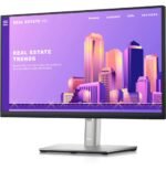 Écran 21,5" Full HD Dell P2222H-3Y - Fonctions de réglage de position complètes et bordures ultra-fines – Image 2