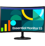 Écran 24" incurvé Full HD Samsung Essential S3 S36GD (LS24D360GAUXEN)