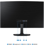 Écran 24" incurvé Full HD Samsung Essential S3 S36GD (LS24D360GAUXEN) – Image 6