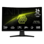 Écran incurvé Gaming 24" Full HD MSI MAG 242C (9S6-3BC31T-009)