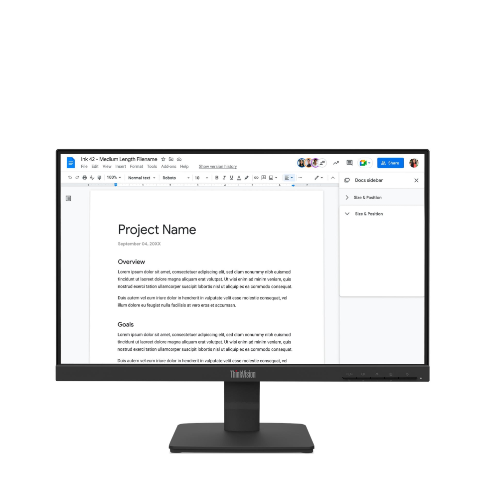 ecran-plat-22-lenovo-thinkvision-s22-4e-fullhd-64cbkat6eu.png Écran Plat 22" Lenovo ThinkVision S22-4e FullHD (64CBKAT6EU) – Image 1