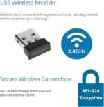 Ensemble sans fil souris + clavier Kensington compact Pro Fit - AZERTY (K75230FR) – Image 3