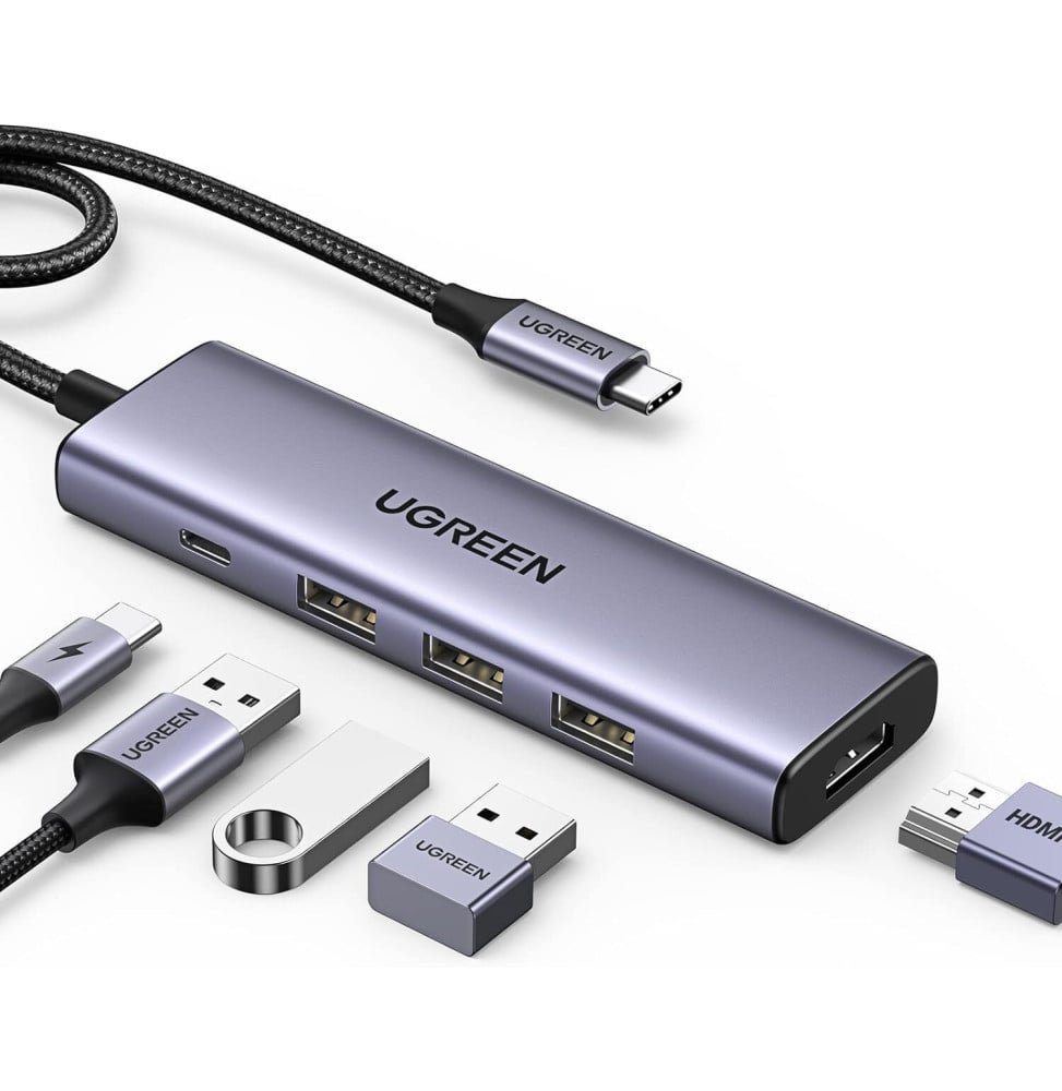 hub-usb-c-ugreen-5-en-1-15596.jpg HUB USB-C Ugreen 5 en 1 (15596) – Image 1