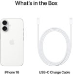 iPhone 16 128 Go | Couleur blanc (MYE93ZD/A) – Image 6